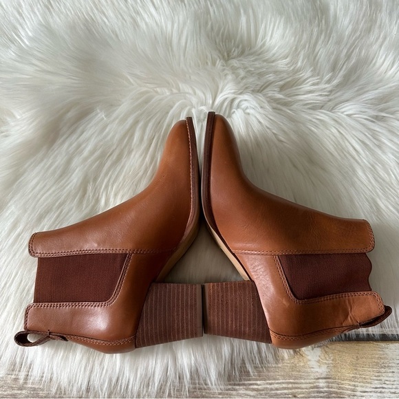 New Madewell The Regan Boots Brown Leather Shoes 5.5 - Picture 10 of 13